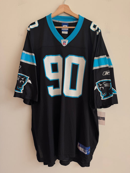 90s Carolina Panthers Julius Peppers Home Reebok Jersey (XXL)