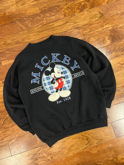 90s Mickey Genuine Article Graphic Crewneck (XL)