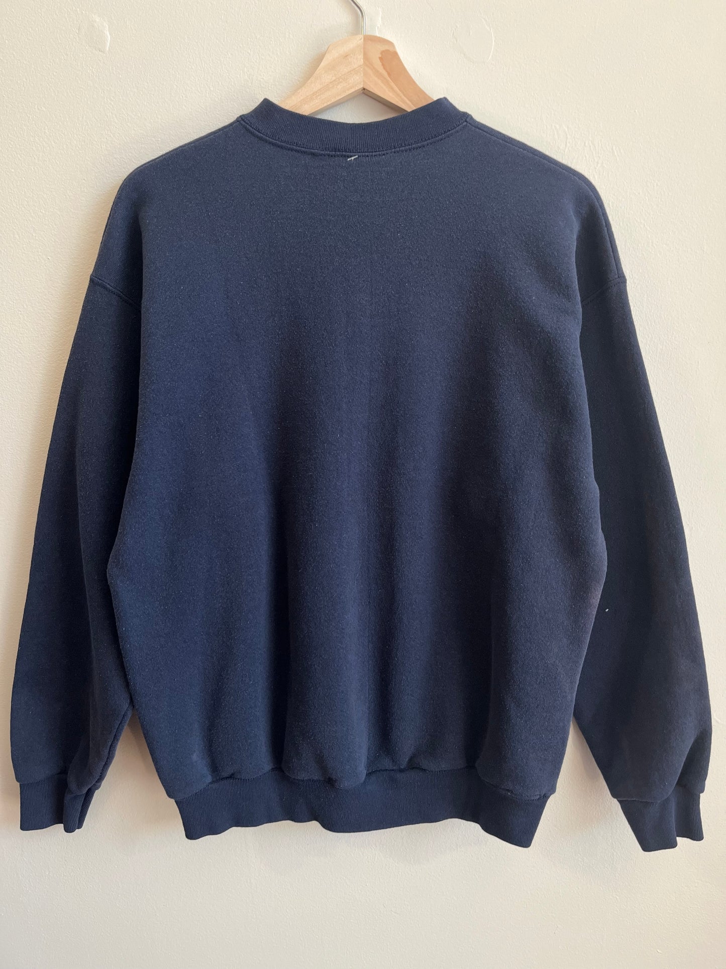 90s Duke Blue Devils Big Spell Out Faded Crewneck (M)