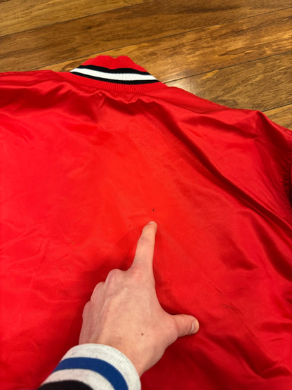 80s Oak Hill Academy Vintage Satin Jacket (L)