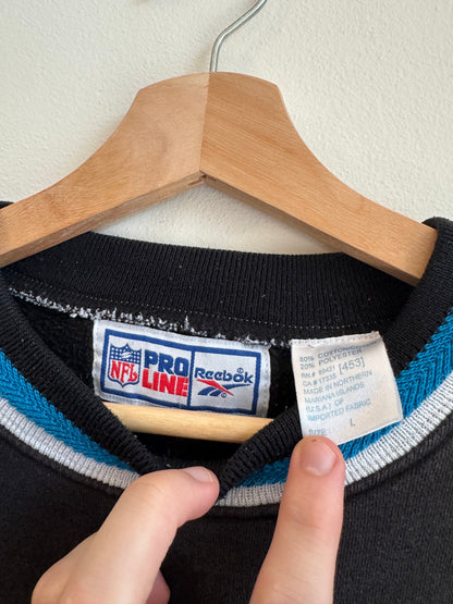 90s Carolina Panthers Reebok Pro Line Embroidered Crewneck (L)