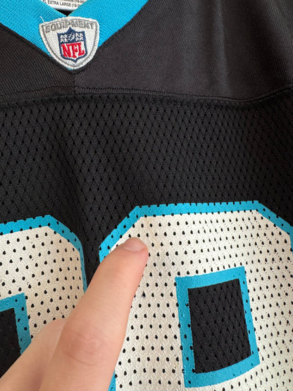 00s Carolina Panthers Steve Smith Reebok Home Jersey (Youth XL)