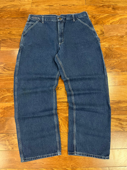 2015 Carhartt Dark Carpenter Jeans (40 x 32)