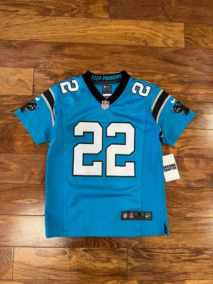2020 Carolina Panthers Christian McCaffery Blue Jersey (Youth S)