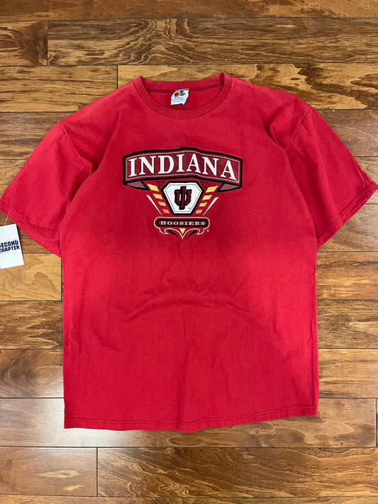 90s University of Indiana Hoosiers Embroidered Tee (L)