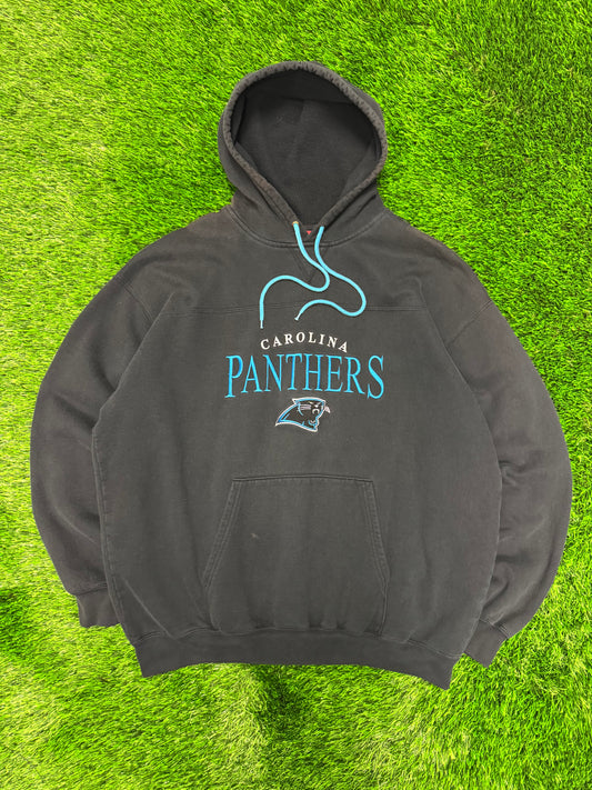 00s Carolina Panthers Spell Out Faded Hoodie (XL)