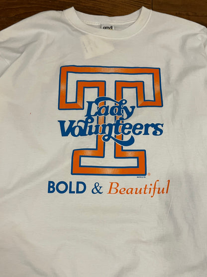 90s Tennessee Lady Vols Bold & Beauty Vintage Tee (XL)