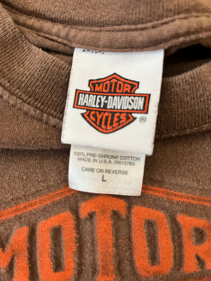 2007 Harley Davidson Mocha Tee (L)