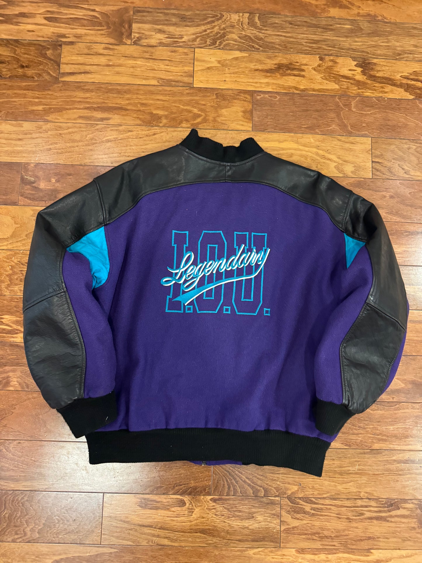 90s I.O.U Legendary Hornets Colored Vintage Jacket (L)