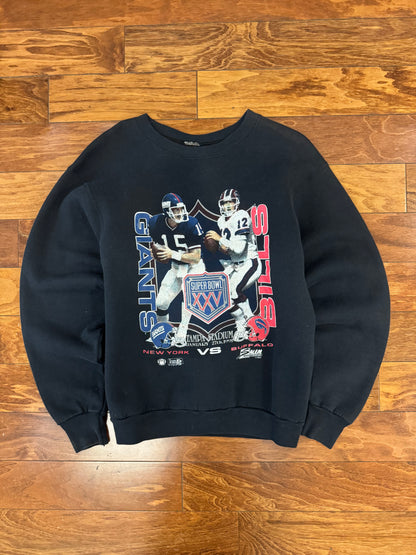1991 Buffalo Bills v NY Giants Super Bowl Salem Crewneck (M)