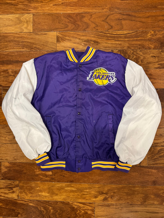 90s Los Angeles Lakers Fanimation Vintage Jacket (L)