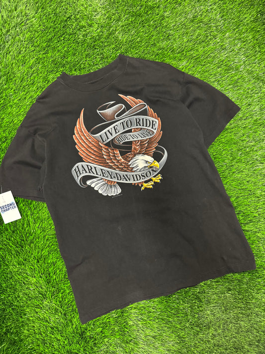1992 Harley Davidson Michaels Santa Rosa, California Tee (L)