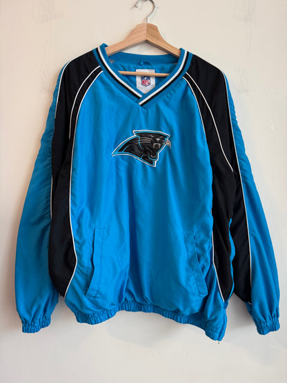 2010s Carolina Panthers Embroidered Blue Windbreaker (L)