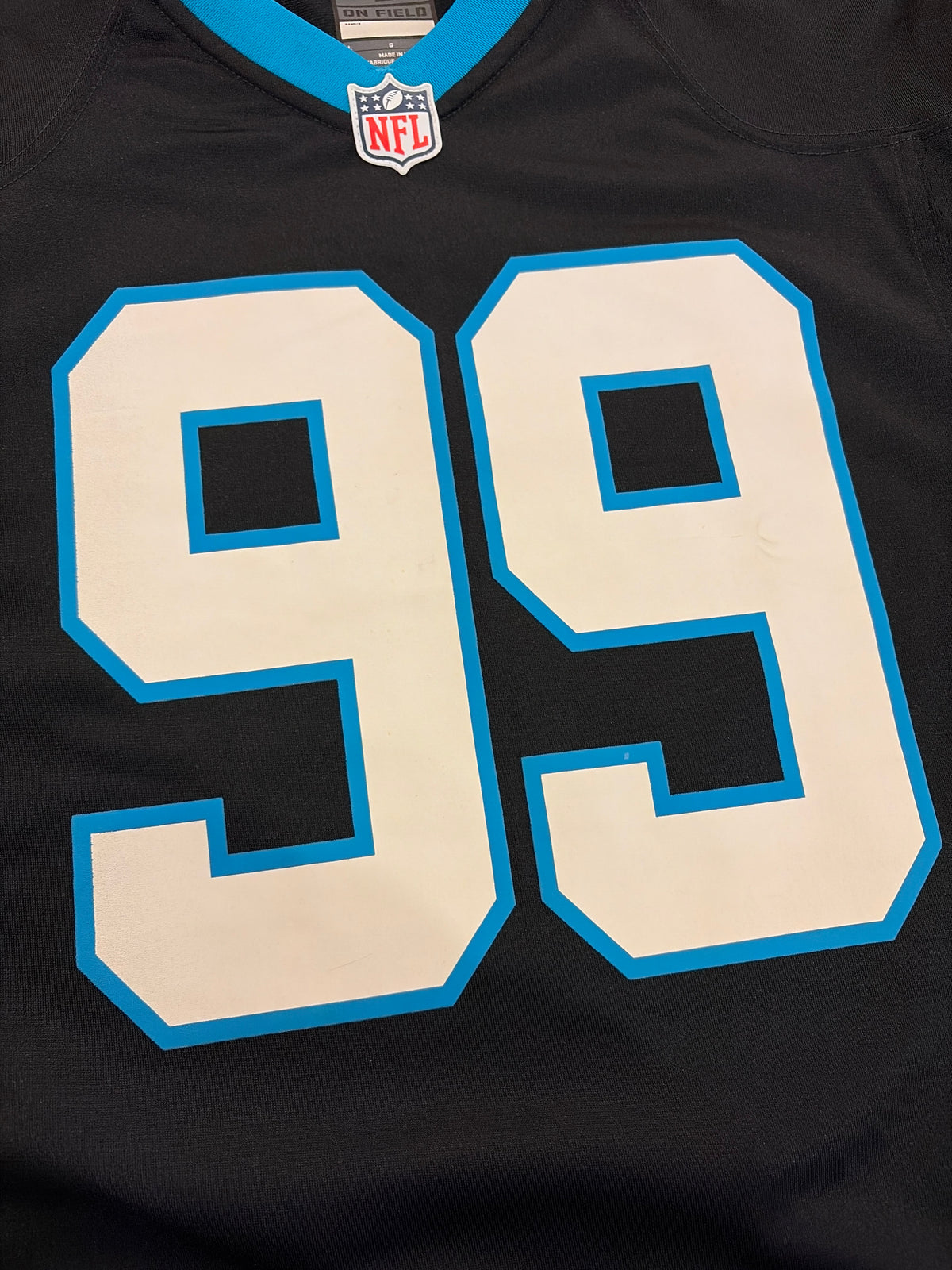 00s Carolina Panthers Kawann Short Nike Home Jersey (L)