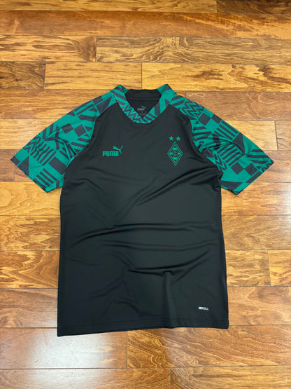 Puma Borussia Black/Green Soccer Jersey 2022-23 Kit (M)