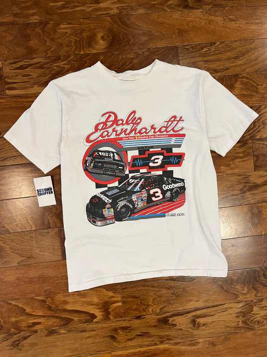 1990 Dale Earnhardt White Nascar Tee (L)