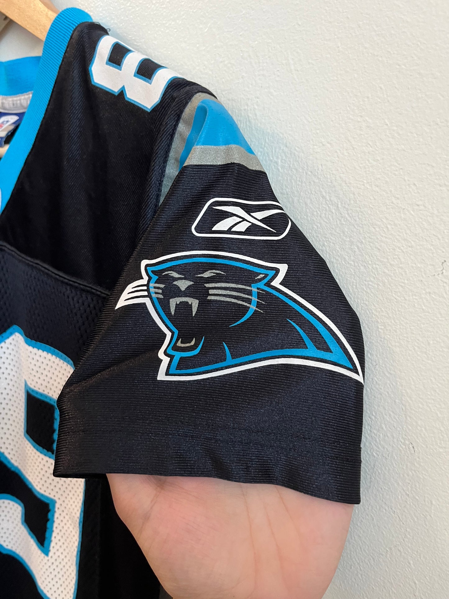 2010s Carolina Panthers Steve Smith Reebok Jersey (Youth S)