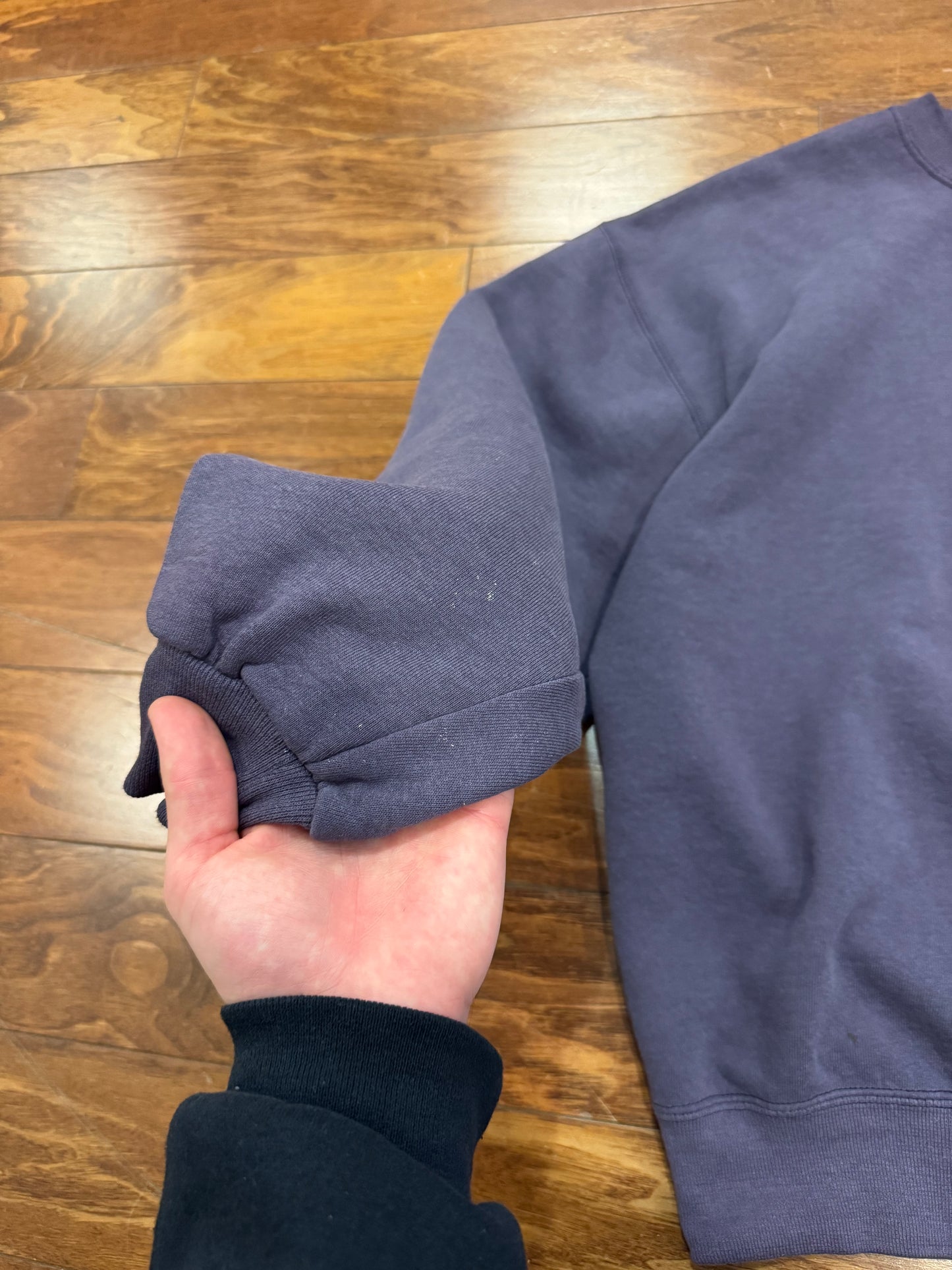 90s Russell Athletics Faded Purple Blank Essential Crewneck (L)