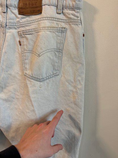 1994 Levi's 550 Orange Tab Jean Shorts (38)