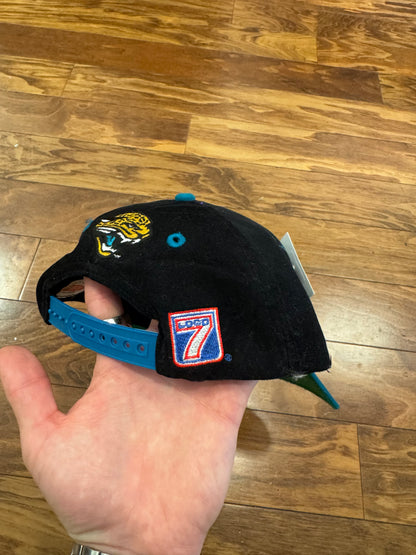 90s Jacksonville Jaguars Logo 7 Spell Out Hat (OS)