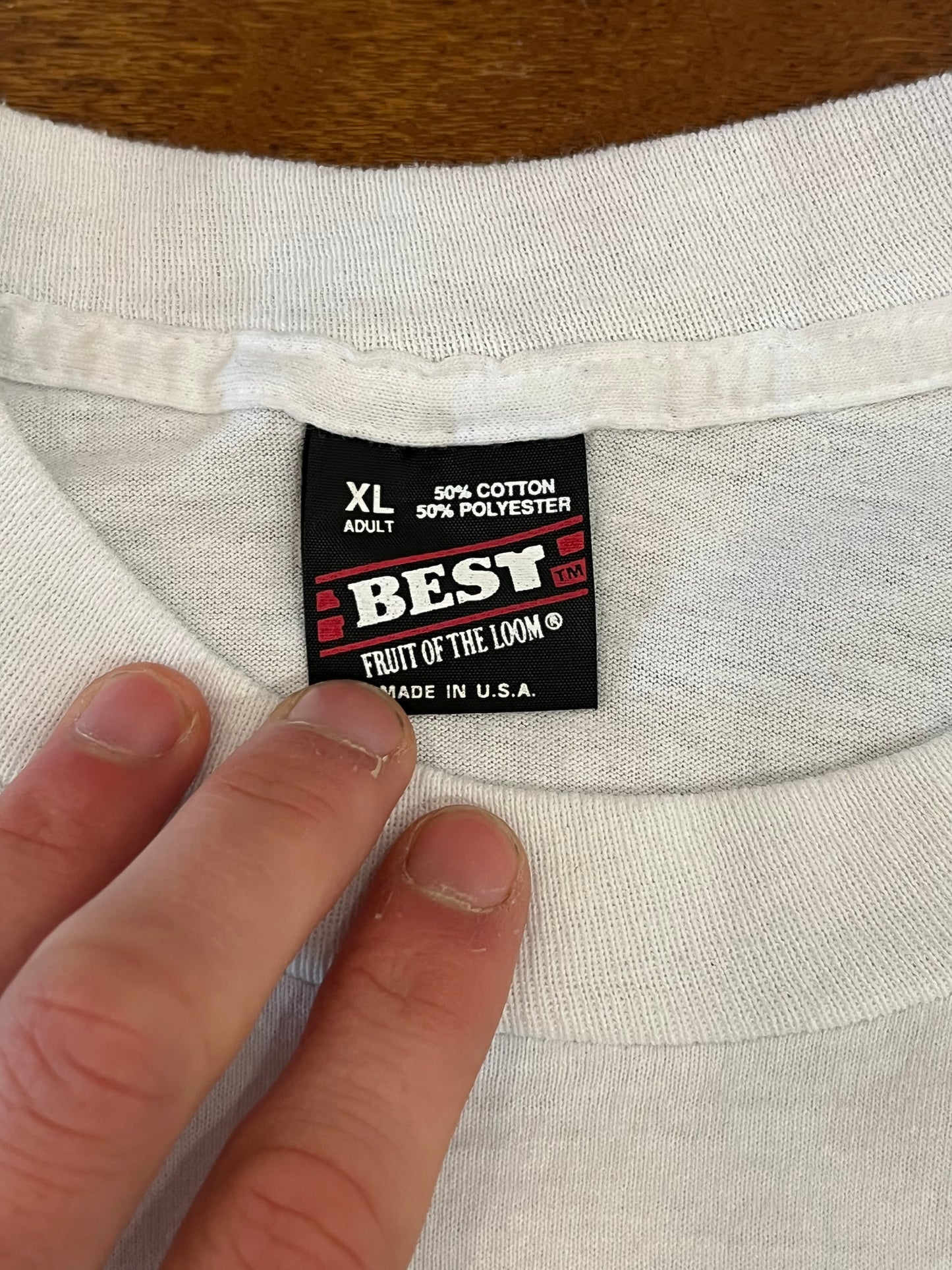 90s Chicago Bulls World Champions White Tee (XL)