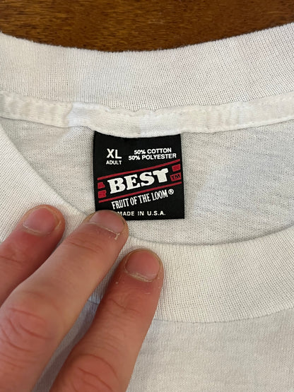 90s Chicago Bulls World Champions White Tee (XL)