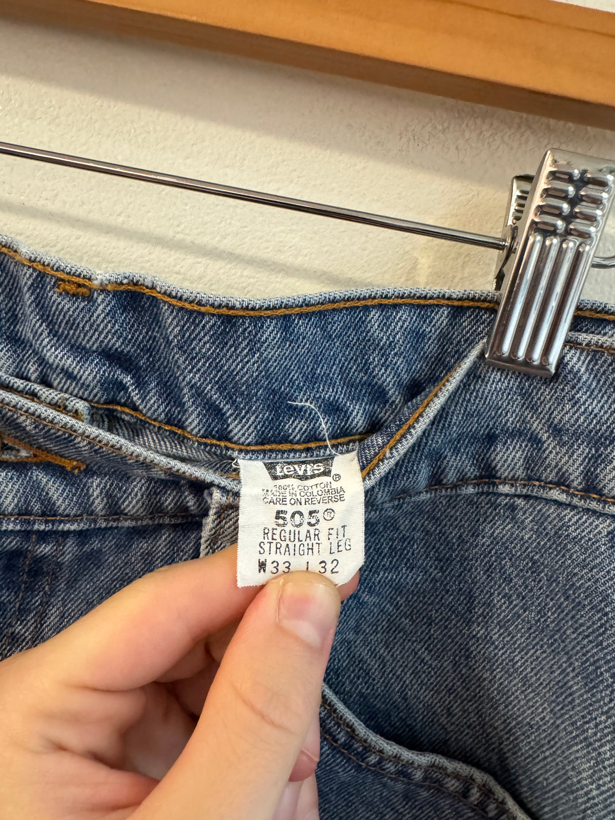1998 Levi's 505 Blue Shorts (33)