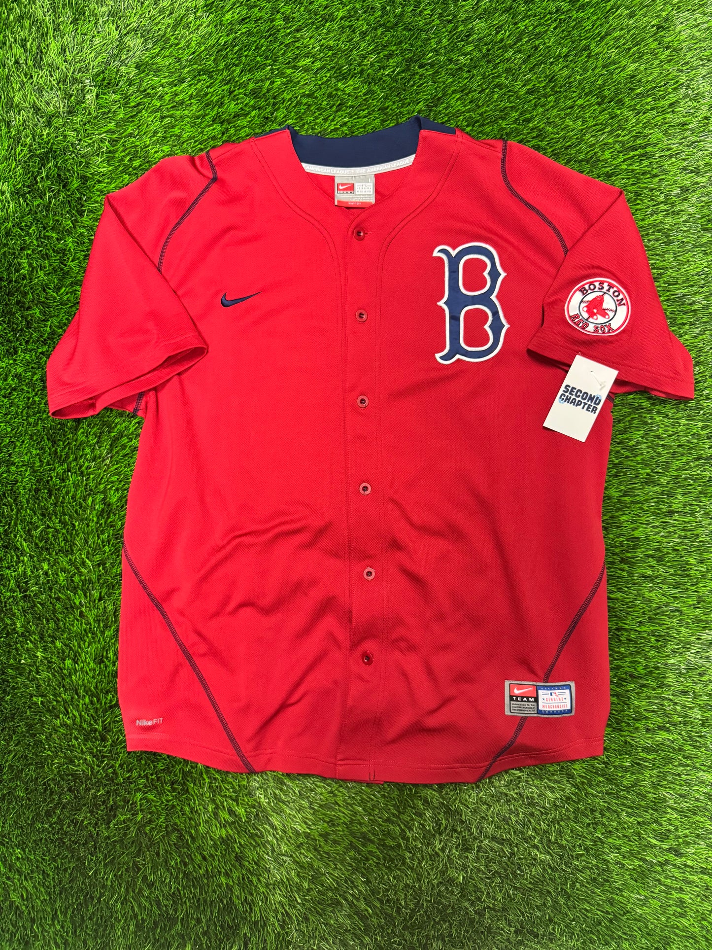 00s Boston Red Sox Nike Kevin Youkilis #20 Vintage MLB Baseball Jersey (L)
