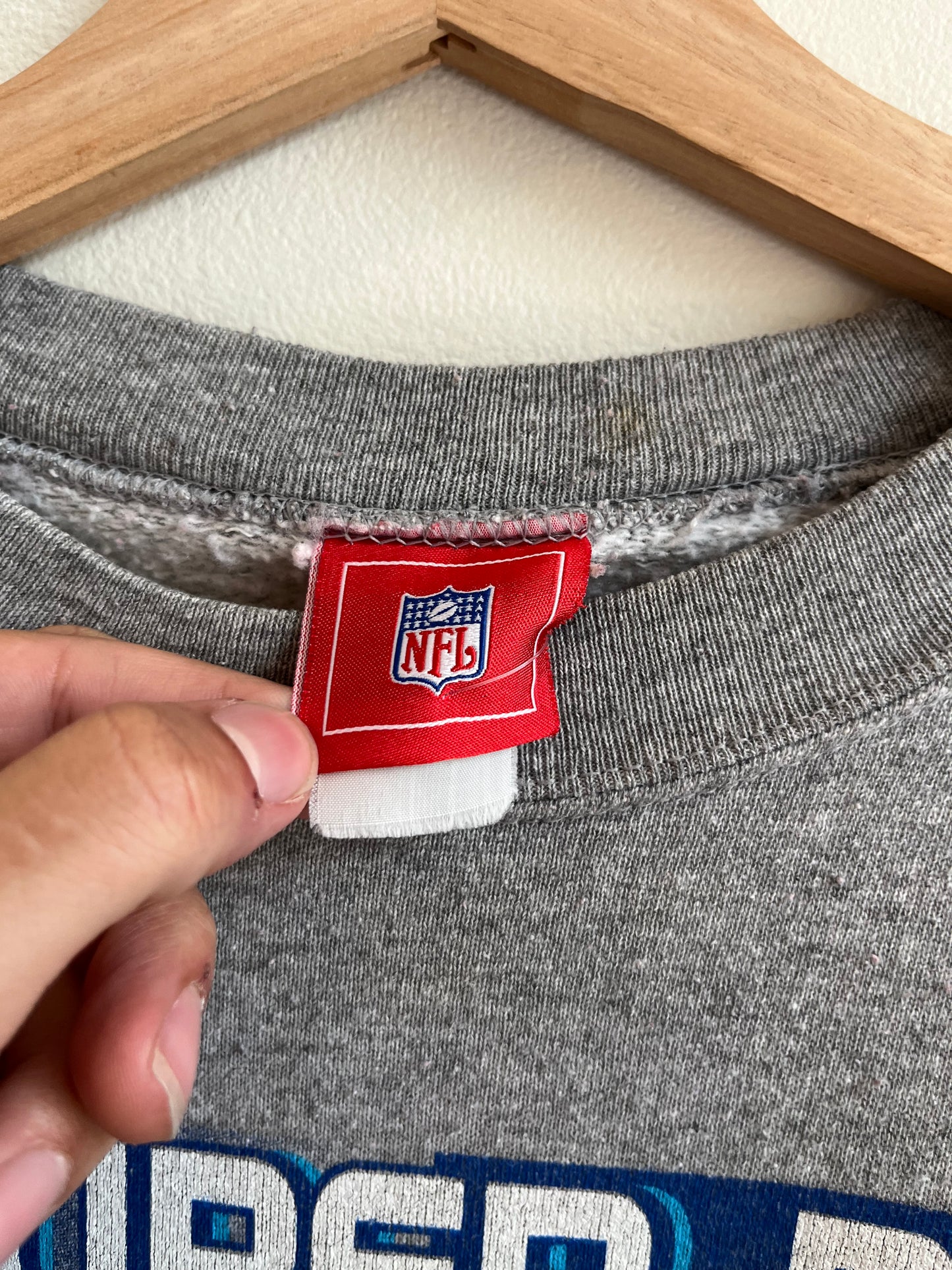 00s NY Giants v NE Patriots Super Bowl NFL Crewneck (L)
