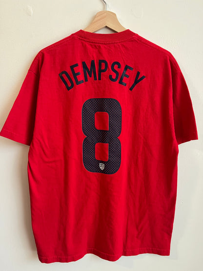 00s USA Soccer Dempsey Jersey Tee (L)