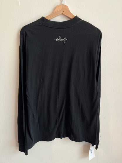 00s Billabong Black Spell Out Long Sleeve Shirt (M)