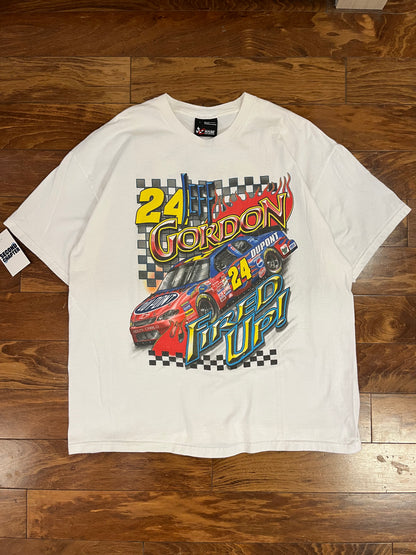 2001 Jeff Gordon Flames Double Sided Tee (L)