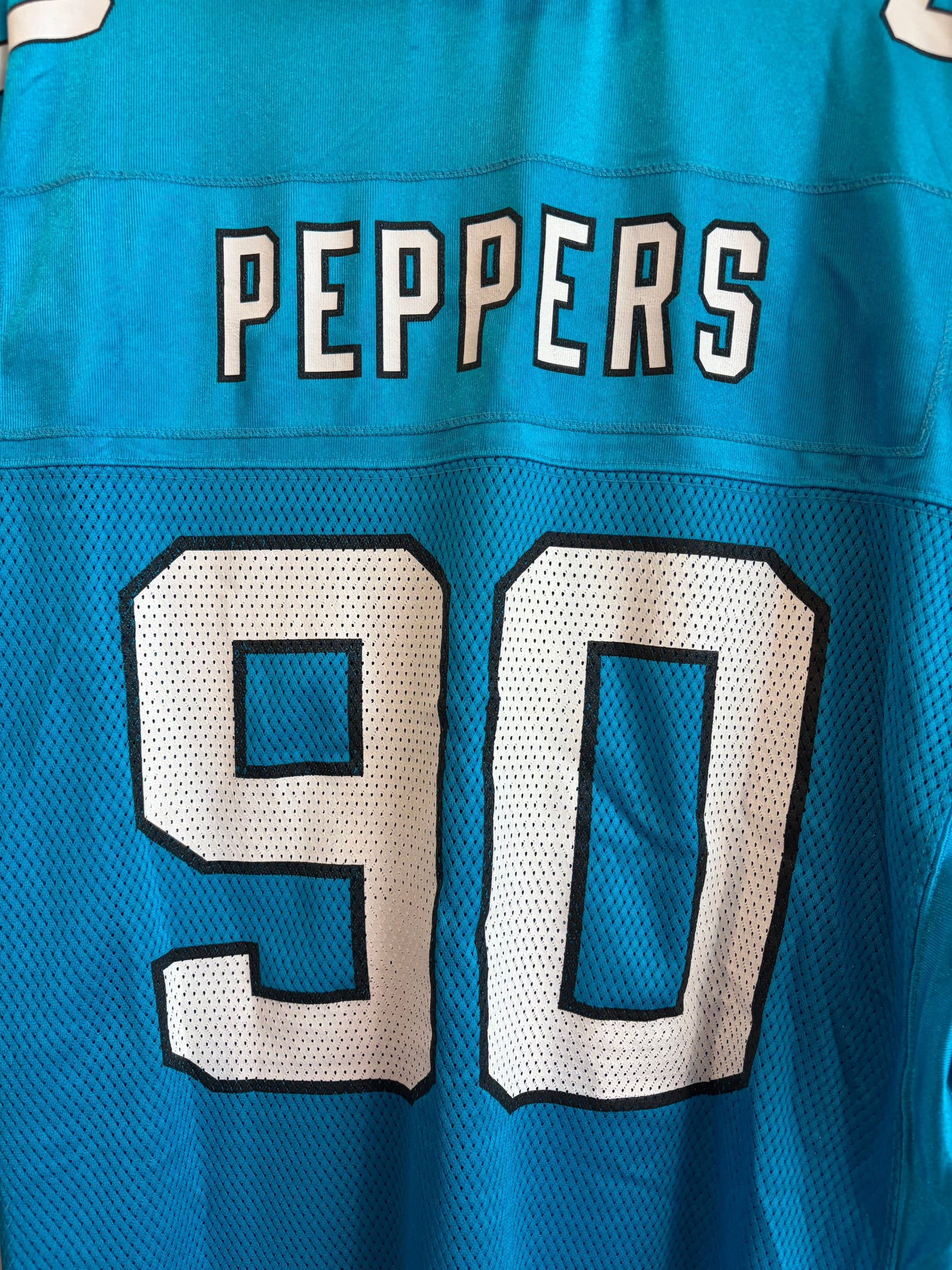 00s Carolina Panthers Julius Peppers Blue Jersey (L)