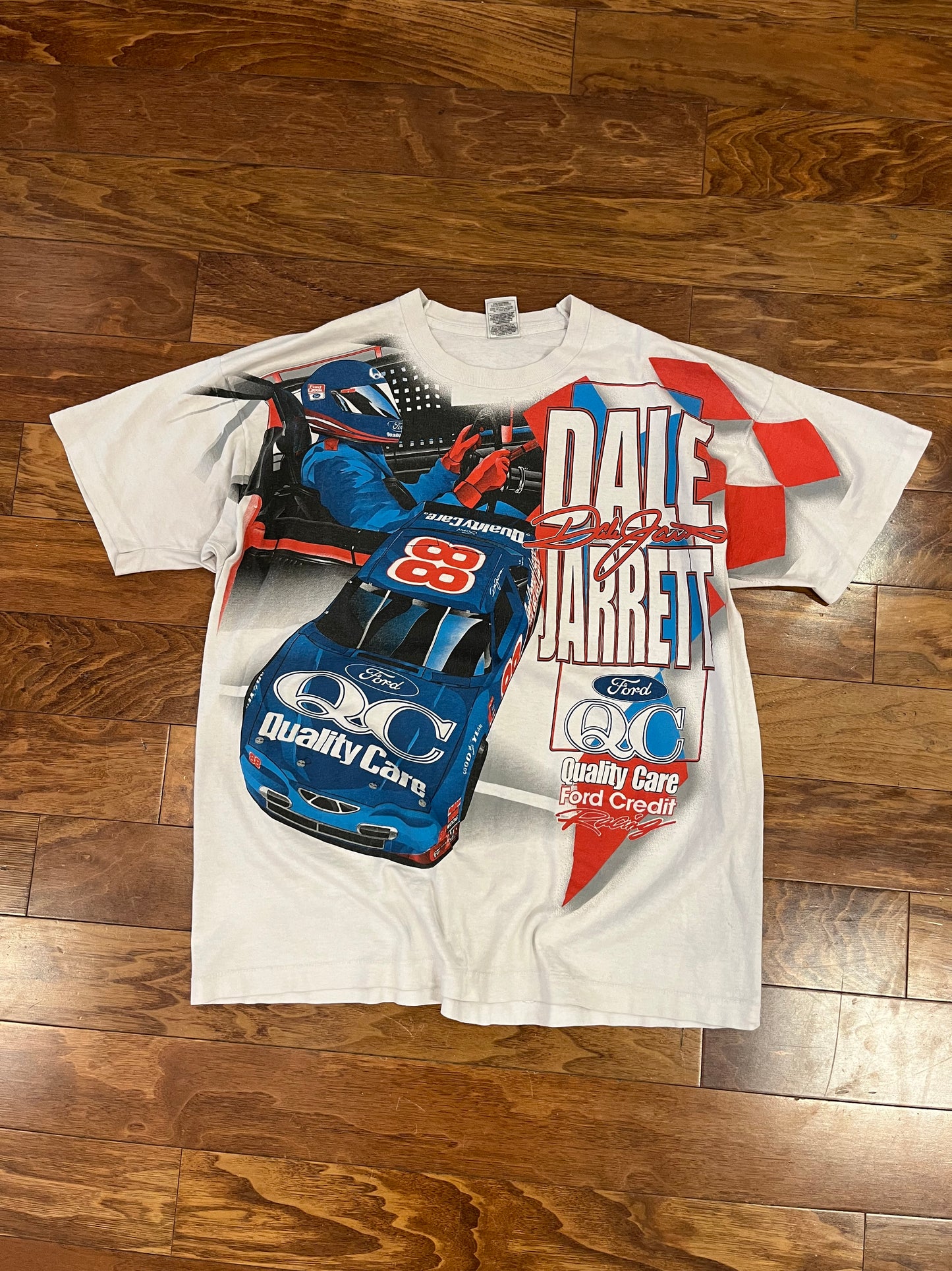 90s Nascar Dale Jarrett QC AOP Tee (XXL)