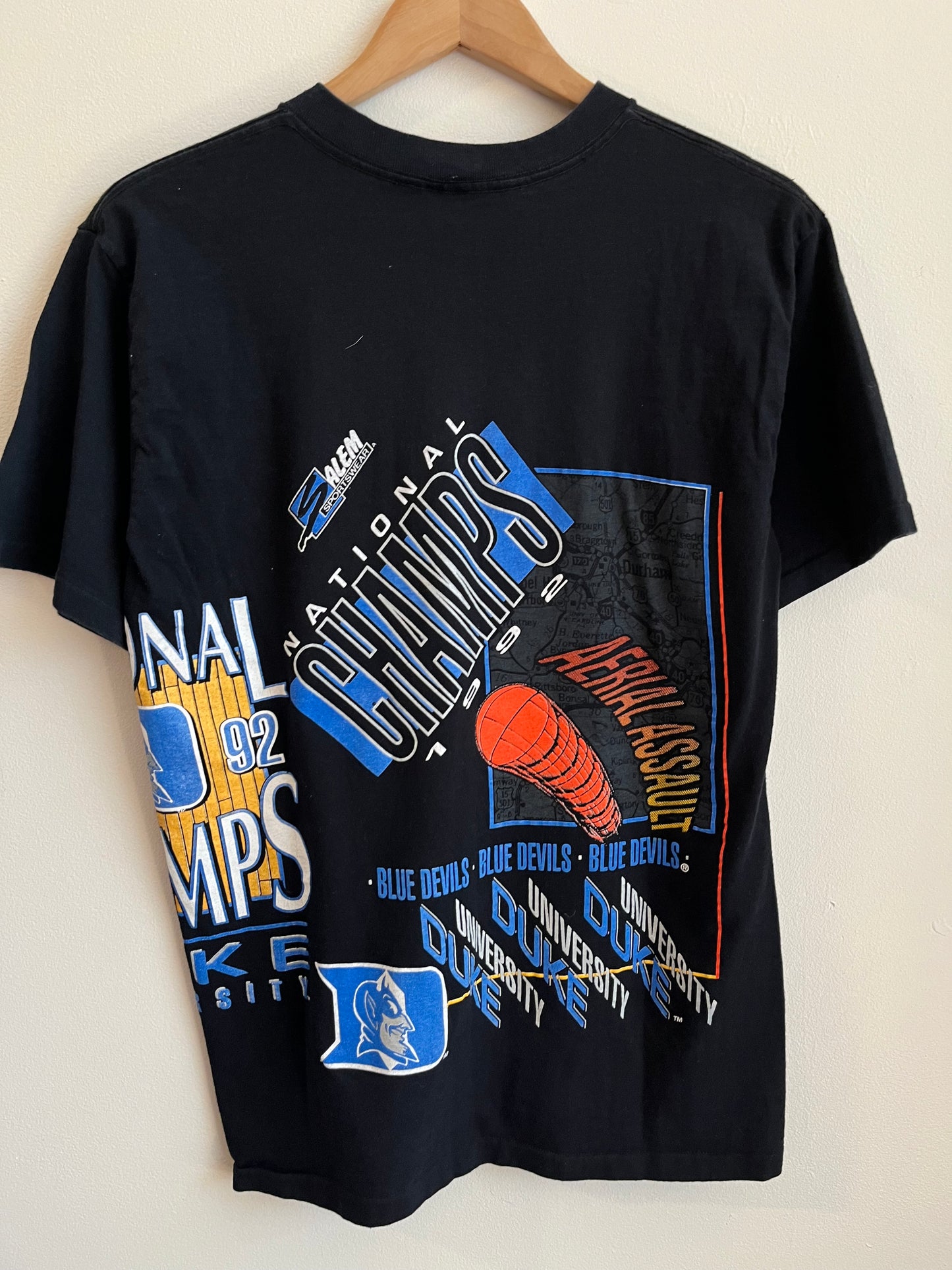 1992 Duke National Champions Wrap Around Salem Tee (M)
