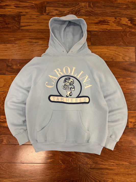 80s University Of North Carolina (UNC) Tar Heels Vintage Hoodie (M)