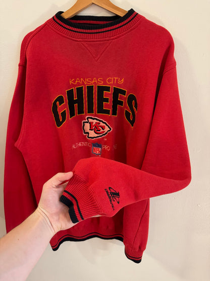 1990s Kansas City Chiefs Logo Athletic Pro Line Crewneck (XL)