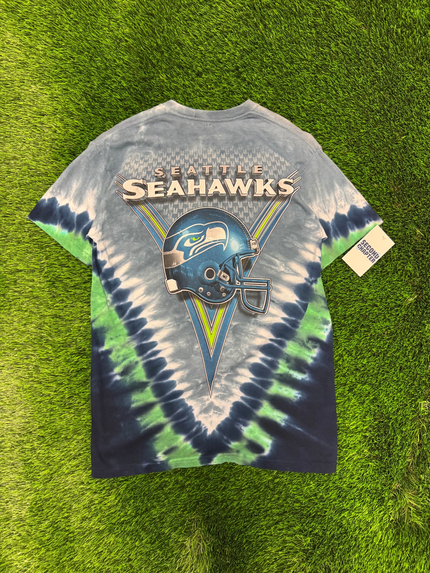 00s Seattle Seahawks Majestic Tie Dye Tee (M)