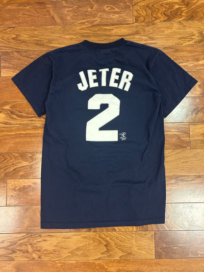 00s New York Yankees Derek Jeter #2 Jersey Tee (M)