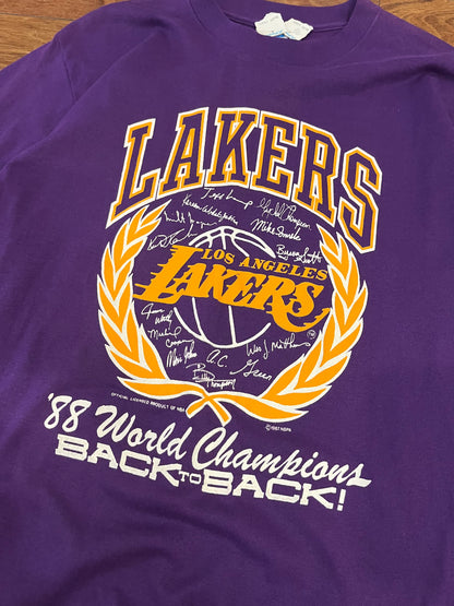 1988 LA Lakers "Back to Back" Tee (L)
