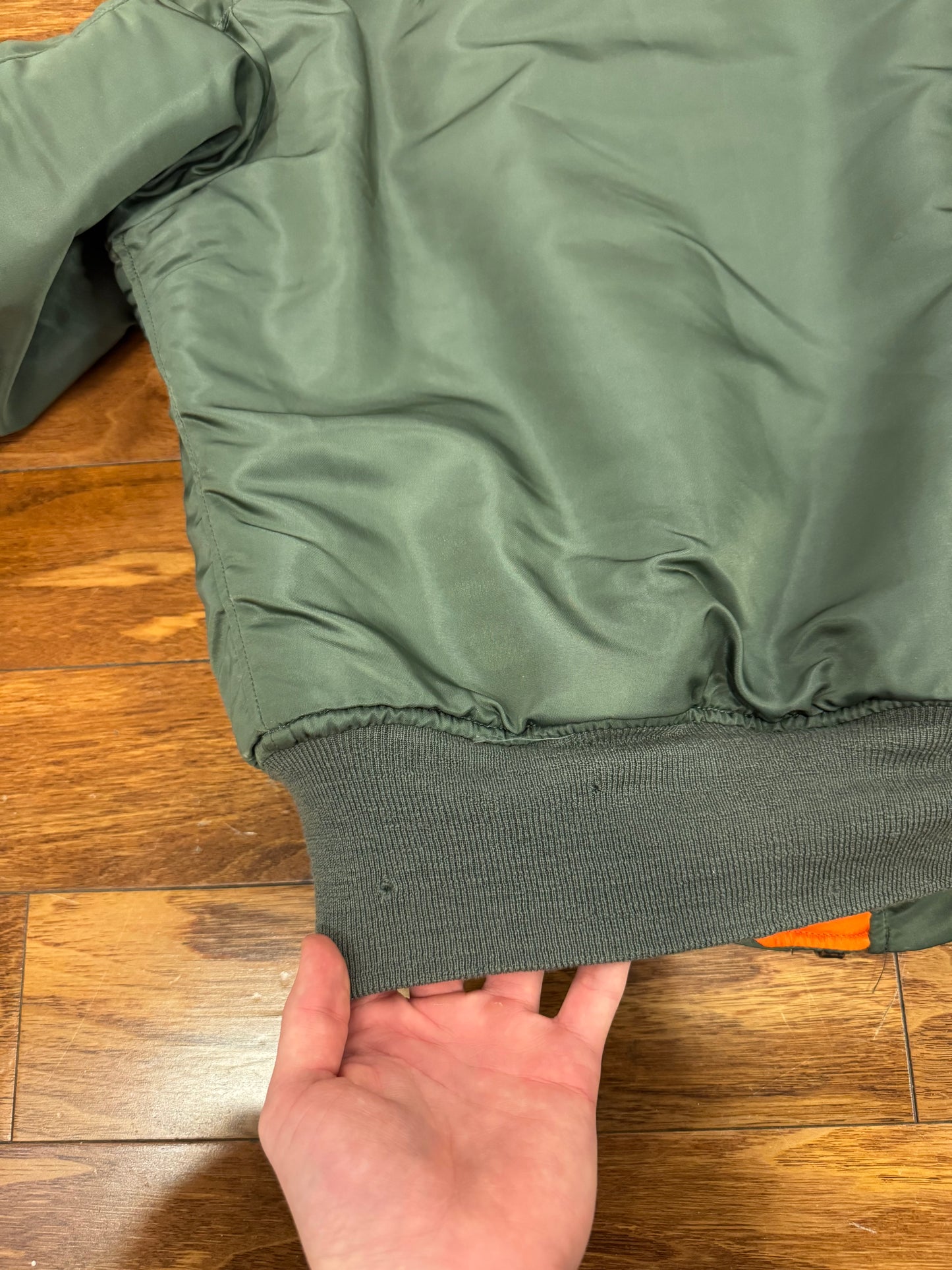 80s Flyer's MA1 Bomber Green Jacket (M)