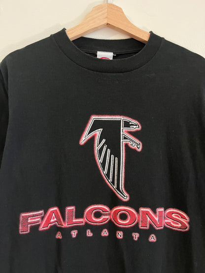 90s Atlanta Falcons Truefan Black Tee (M)