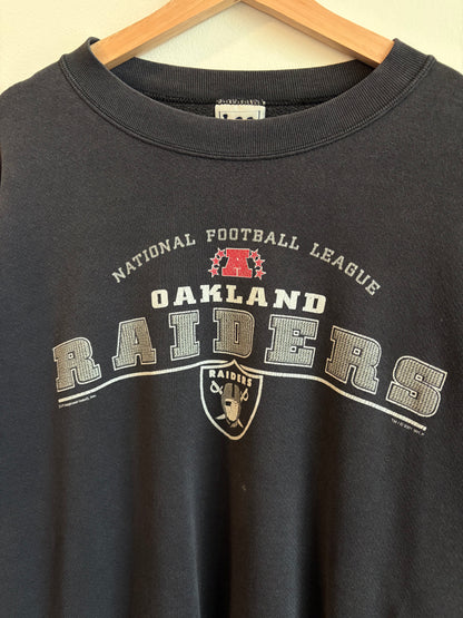 2001 Oakland Raiders Faded Lee Crewneck (XXL)