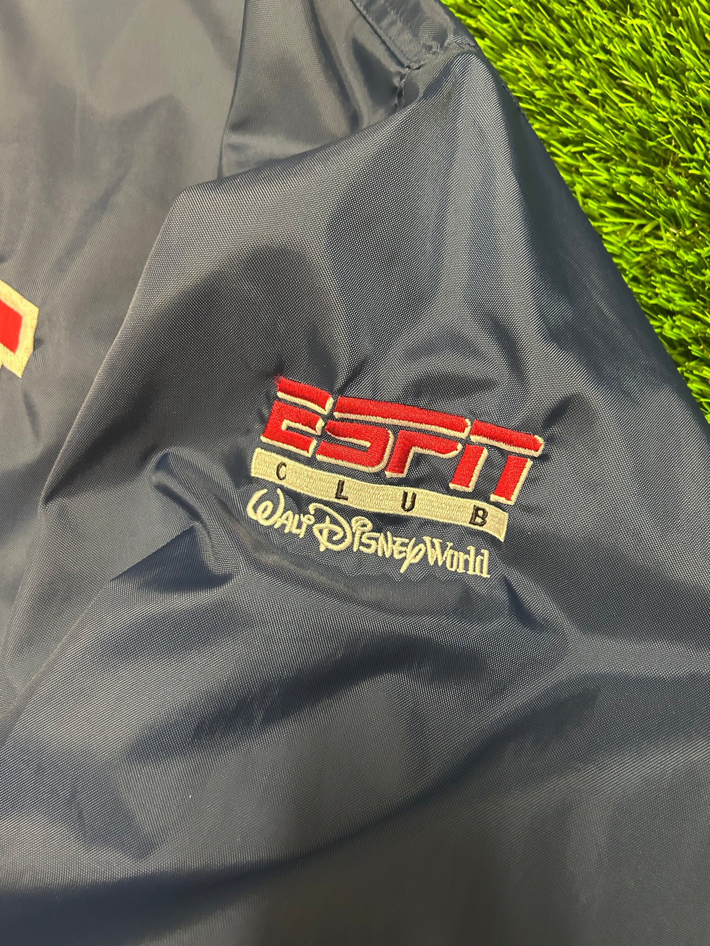 00s ESPN Spell Out Navy Windbreaker (XXL)