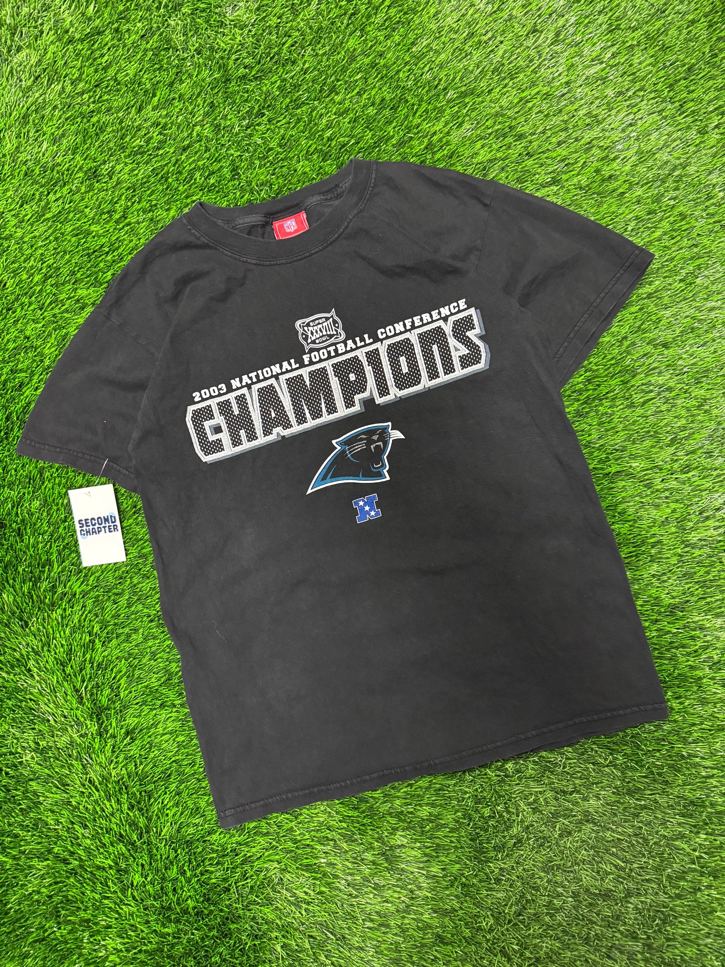 2003 Carolina Panthers NFC Champs Vintage Tee (M)