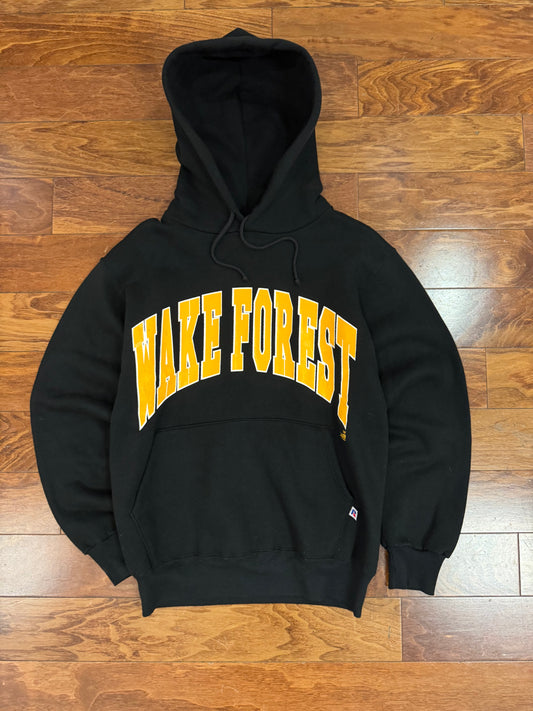90s Wake Forest University Spell Out Russell Athletics Vintage Hoodie (M)