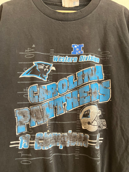 00s Carolina Panthers Faded Western Division Tee (XL)