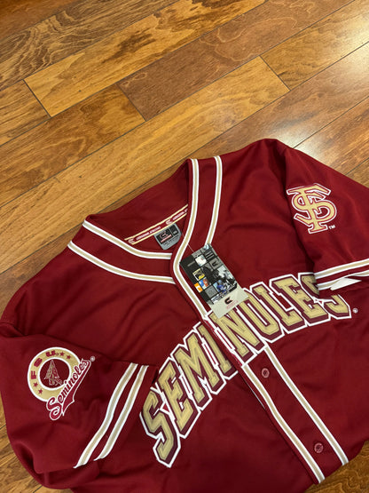 90s Florida State University (FSU) Seminoles Colosseum Baseball Jersey (XXL)