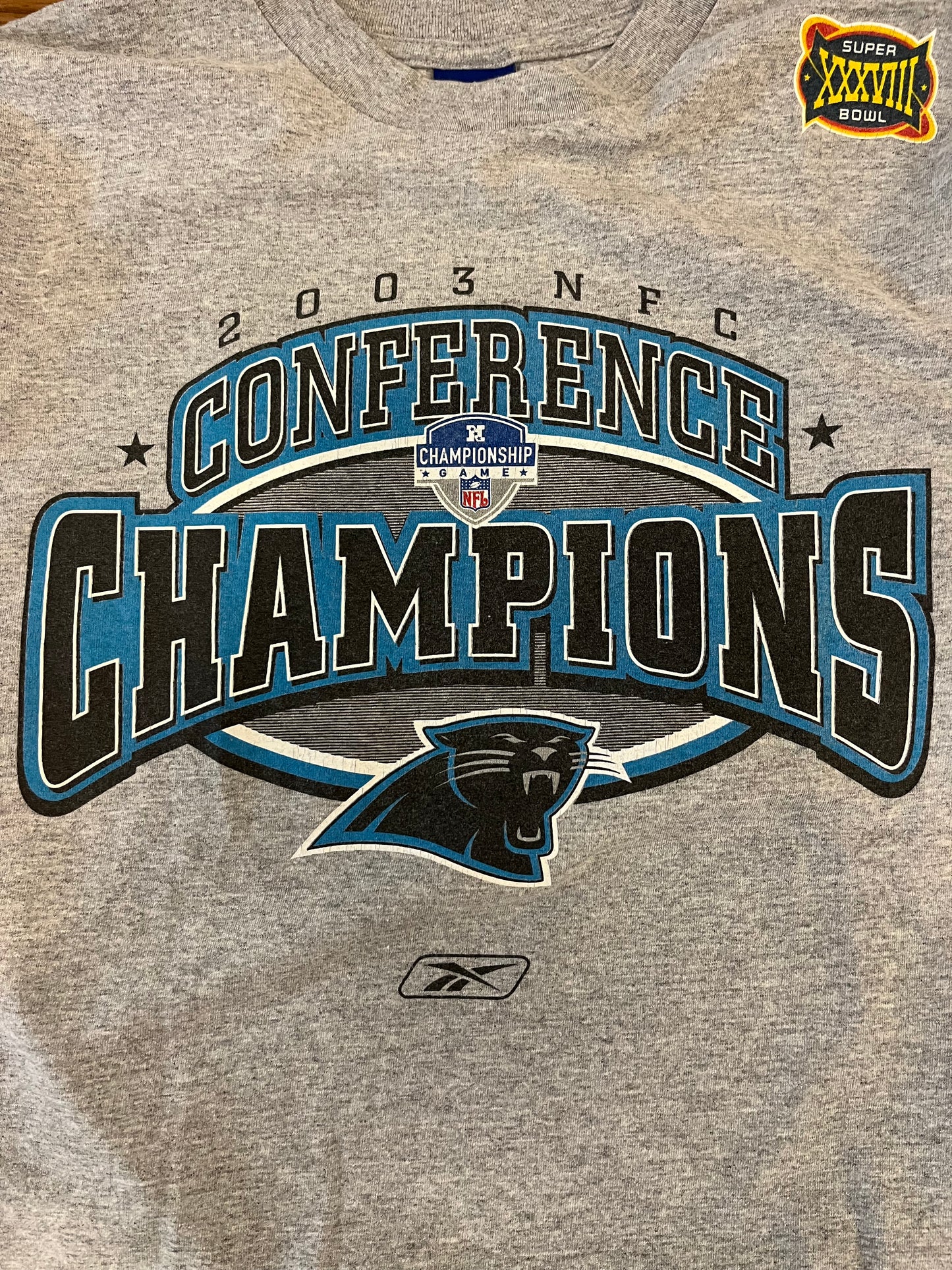 2003 Carolina Panthers Conference Champions Tee (M)