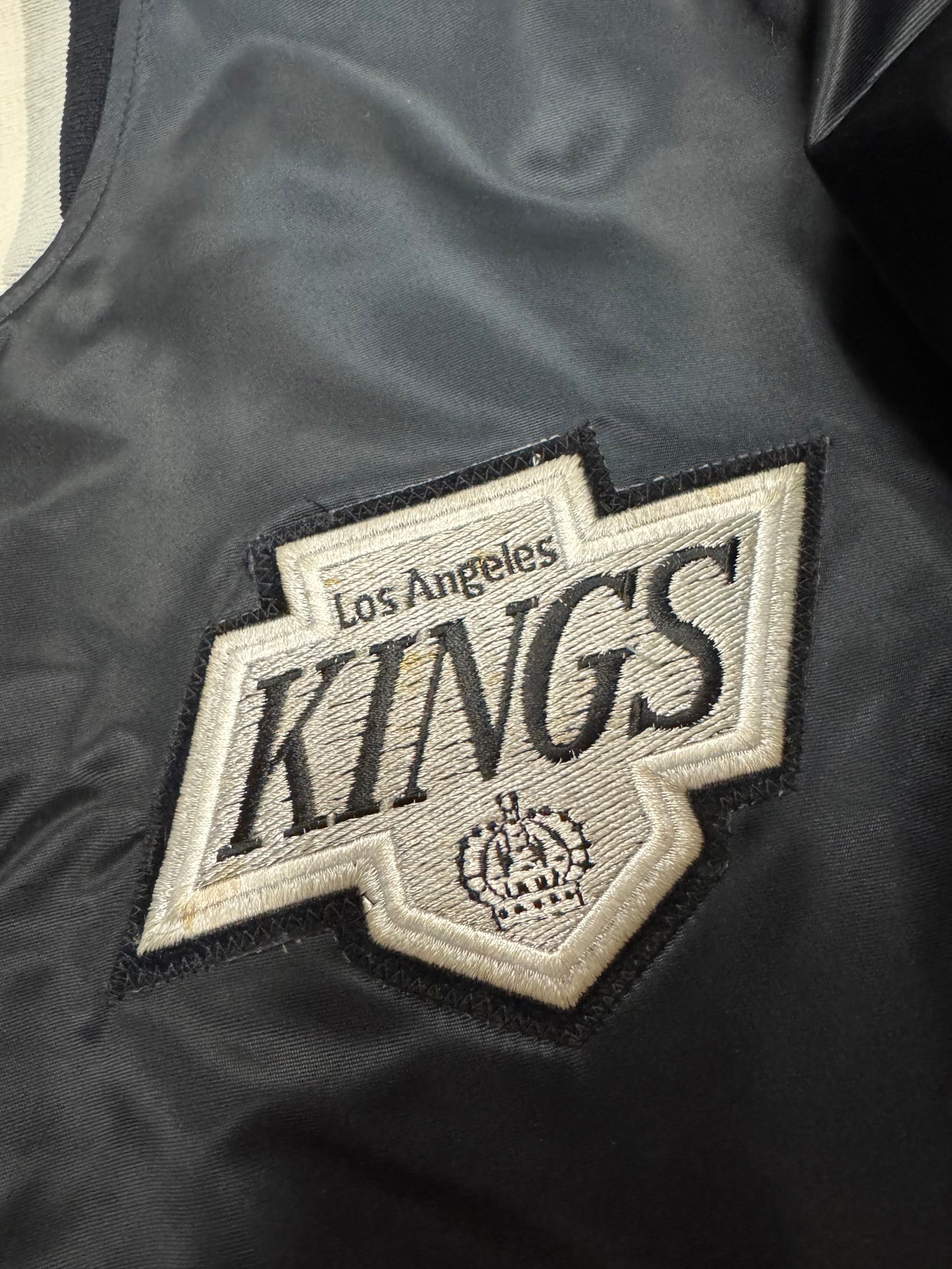90s Los Angeles Kings Vintage NHL Satin Jacket (M)